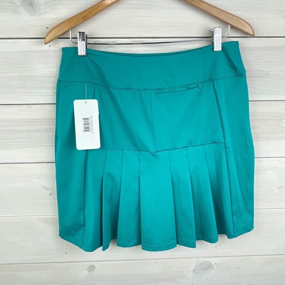 Amy Sport Ocean Green MARISA Pleated Skort Golf Skirt - NWT